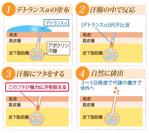 デトランスαのアルミニウムクロリッド（塩化アルミニウム）の効果